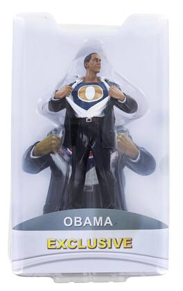 Toynk - Super Barack Obama 7 Inch Collectible Figure - Black