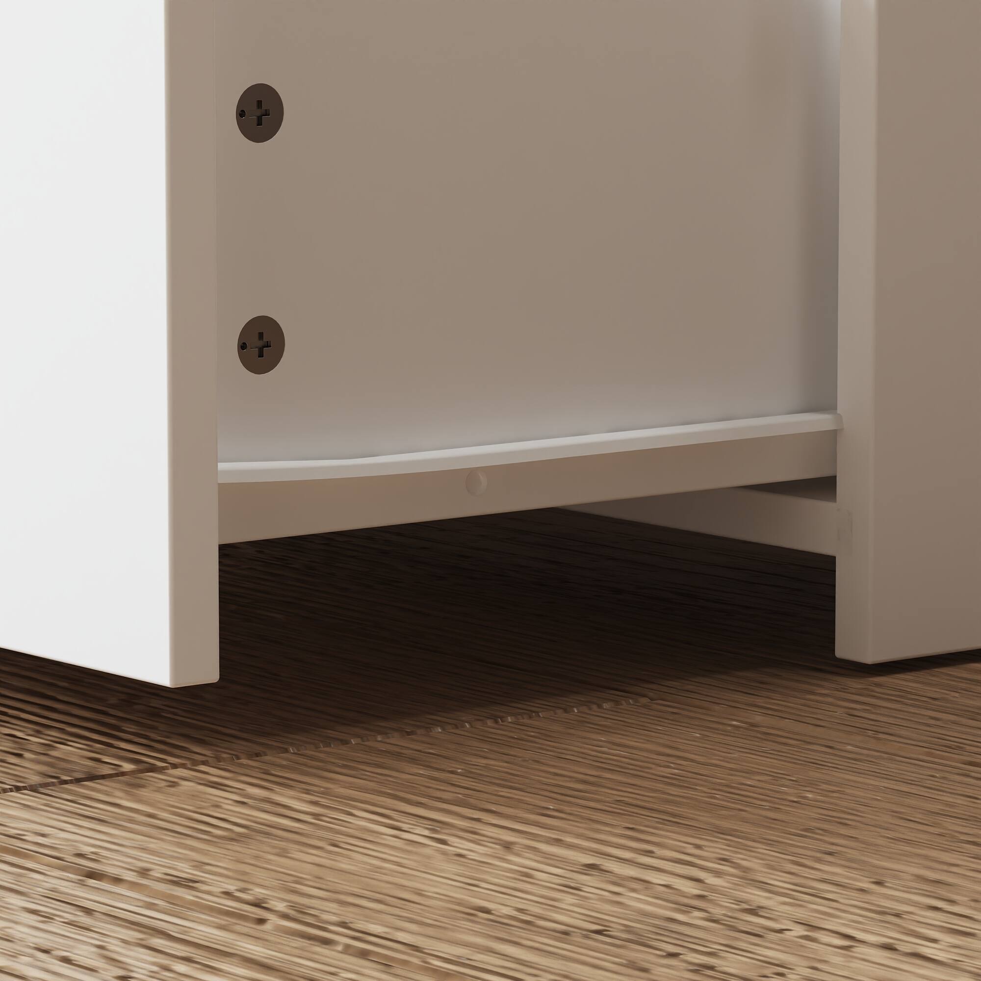 Alt View 8. Famapy - Flip - Up LED Vanity Desk with 3 - Color Lighting & Hidden Storage for Small Spaces - White.