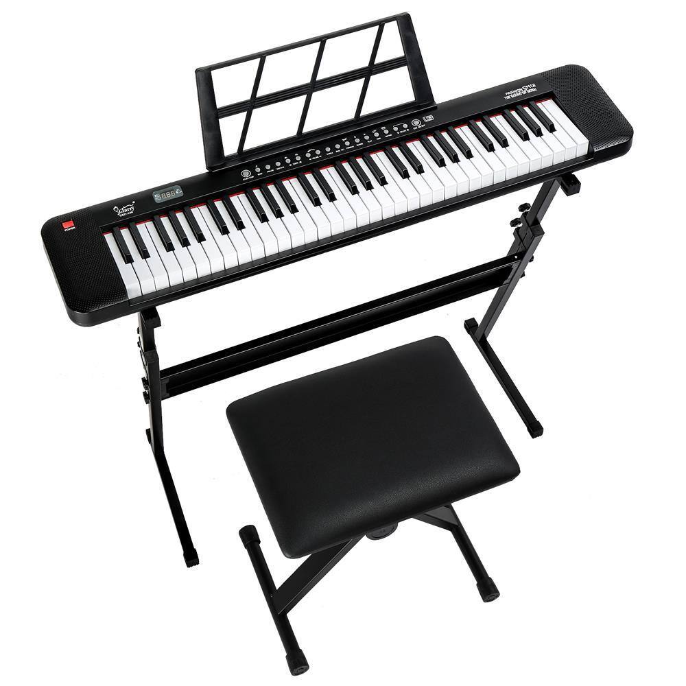 Angle. Winado - 61 Key Keyboard Piano for Beginners with Speakers LED Digital Display.