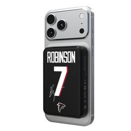 Keyscaper - Bijan Robinson Atlanta Falcons 5000mAh Wireless Magnetic Power Bank - Black