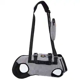 Ownpets - Dog Sling Harness, Outdoor Sling Bag for Spine Protection, Size XL - Gray
