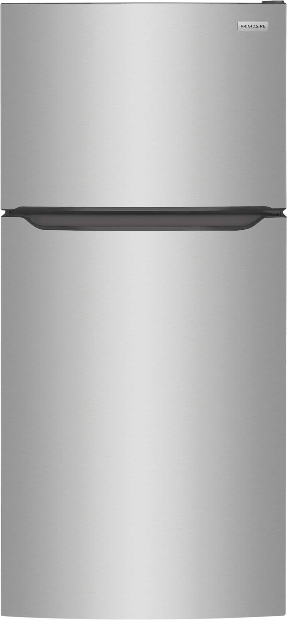 Front. Frigidaire - 20 Cu. Ft. Garage Ready Top Freezer Refrigerator - Stainless steel.