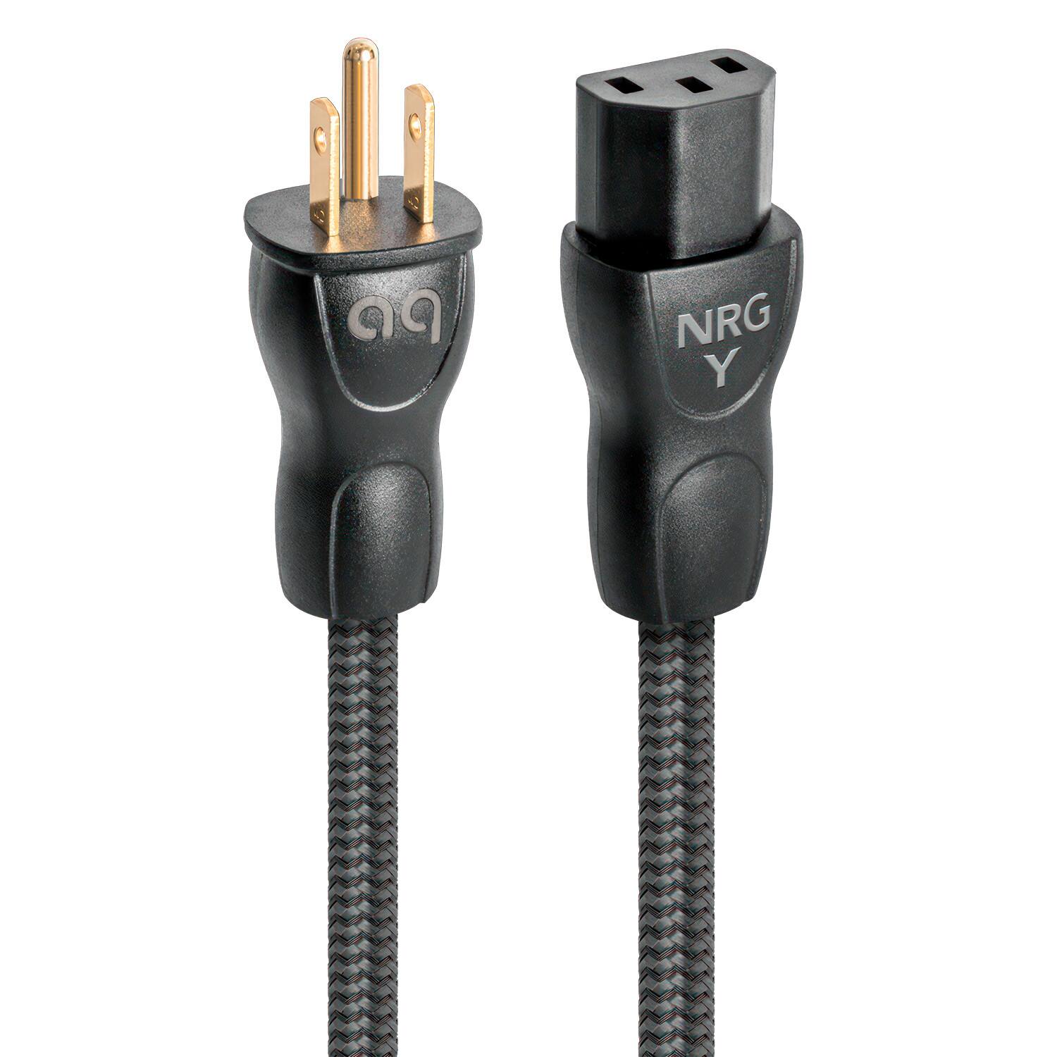 AudioQuest - NRG-Y3 19.7' Power Cable with C13 to 3-Prong Wall Plug Connectors - Black