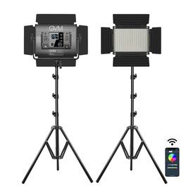 GVM - 880RS 60W Bi-Color RGB Soft LED Panel 2-Light Kit
