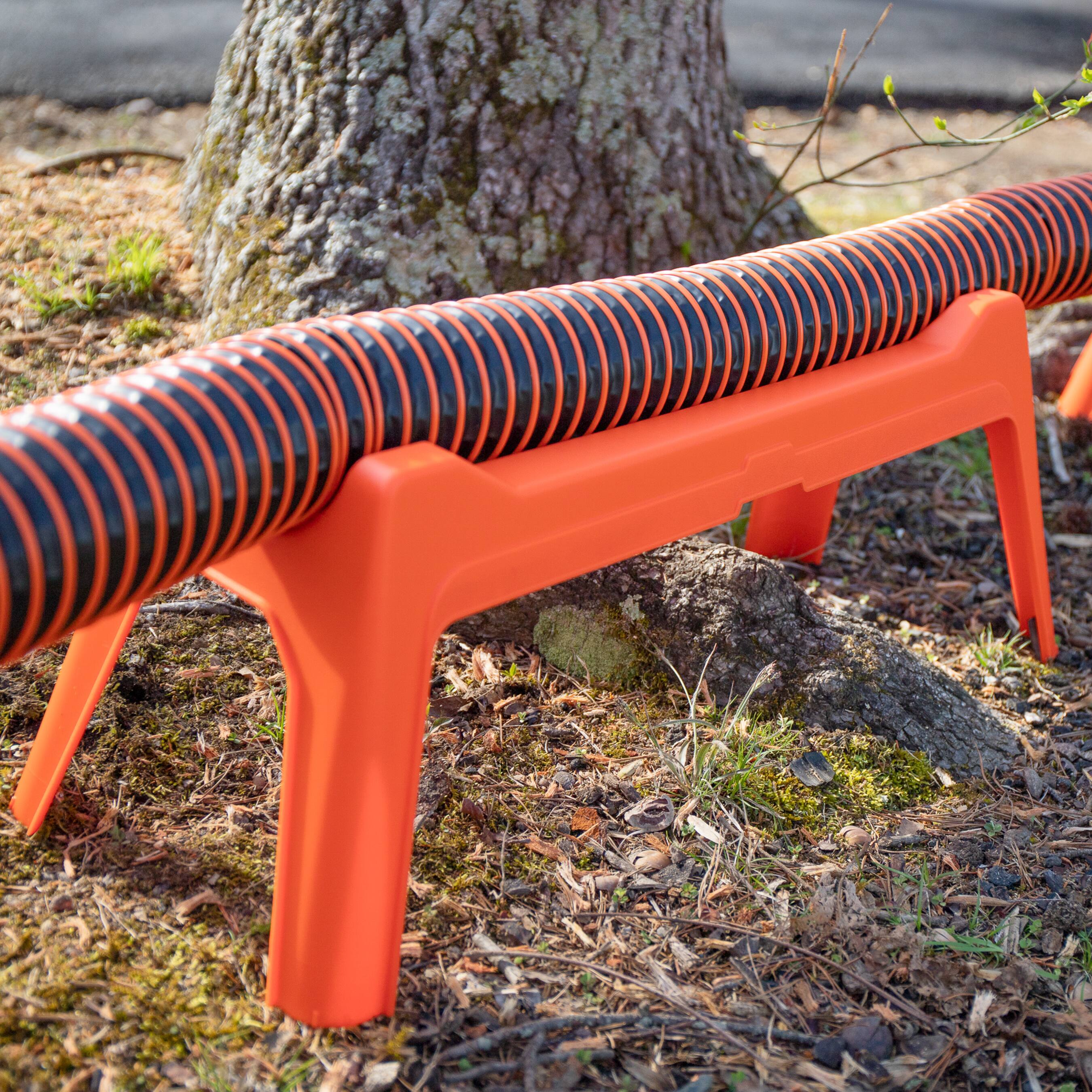 Alt View 5. Camco - Camco Rhino Nesting RV Sewer Hose Support Kit for Stable Drainage, (Set of 5) - Orange.