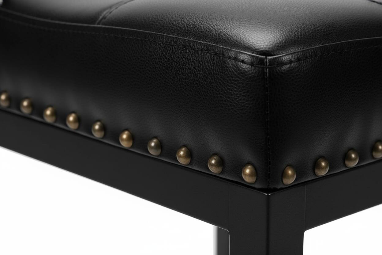 Left. AOITUN - Bar Stools Set of 2, 24 Inch for Daily Use - Perfect Kitchen and Bar Seating, Quality and Value Design - Black.