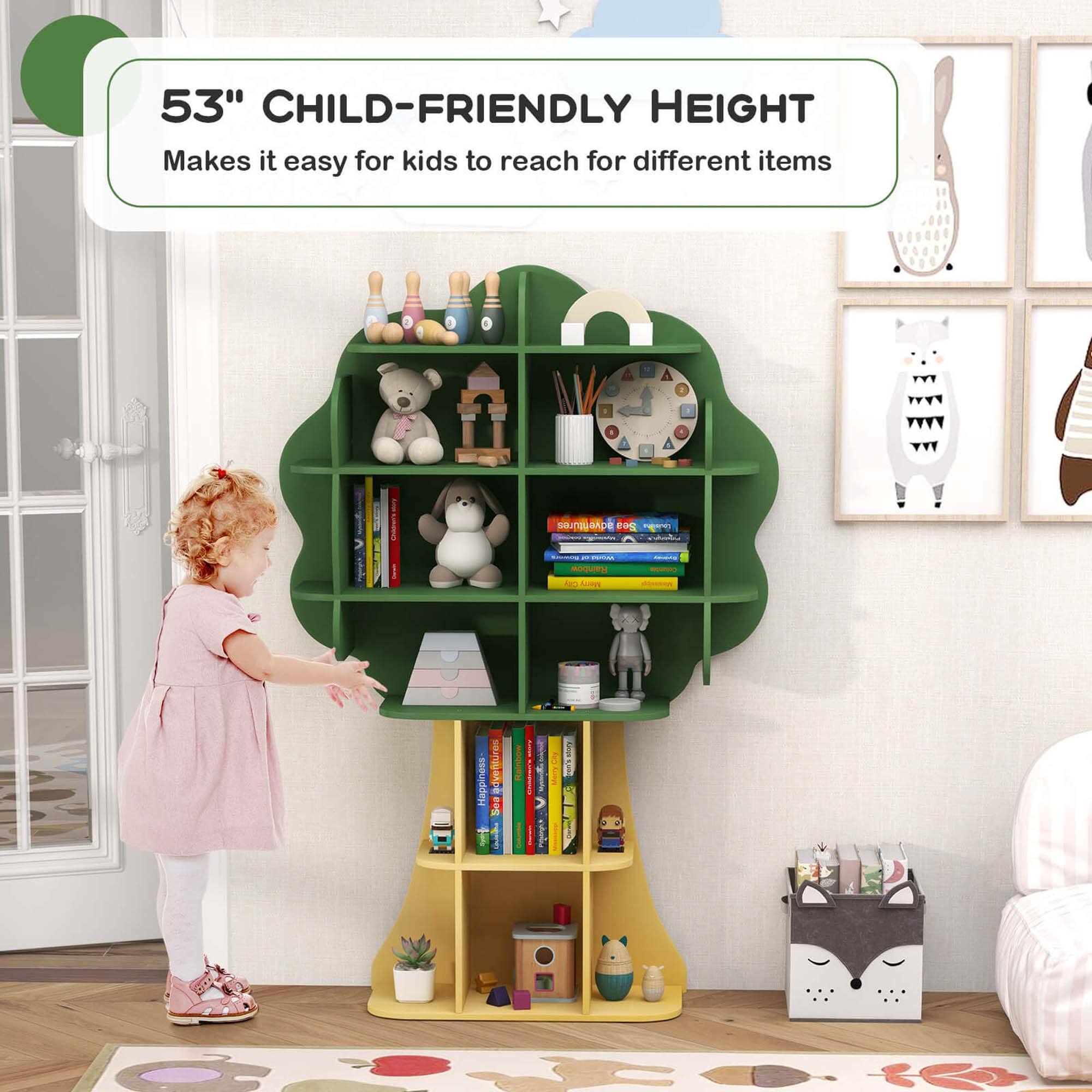 53" CHILD-FRIENDLY HEIGHT  
Makes it easy for kids to reach for different items