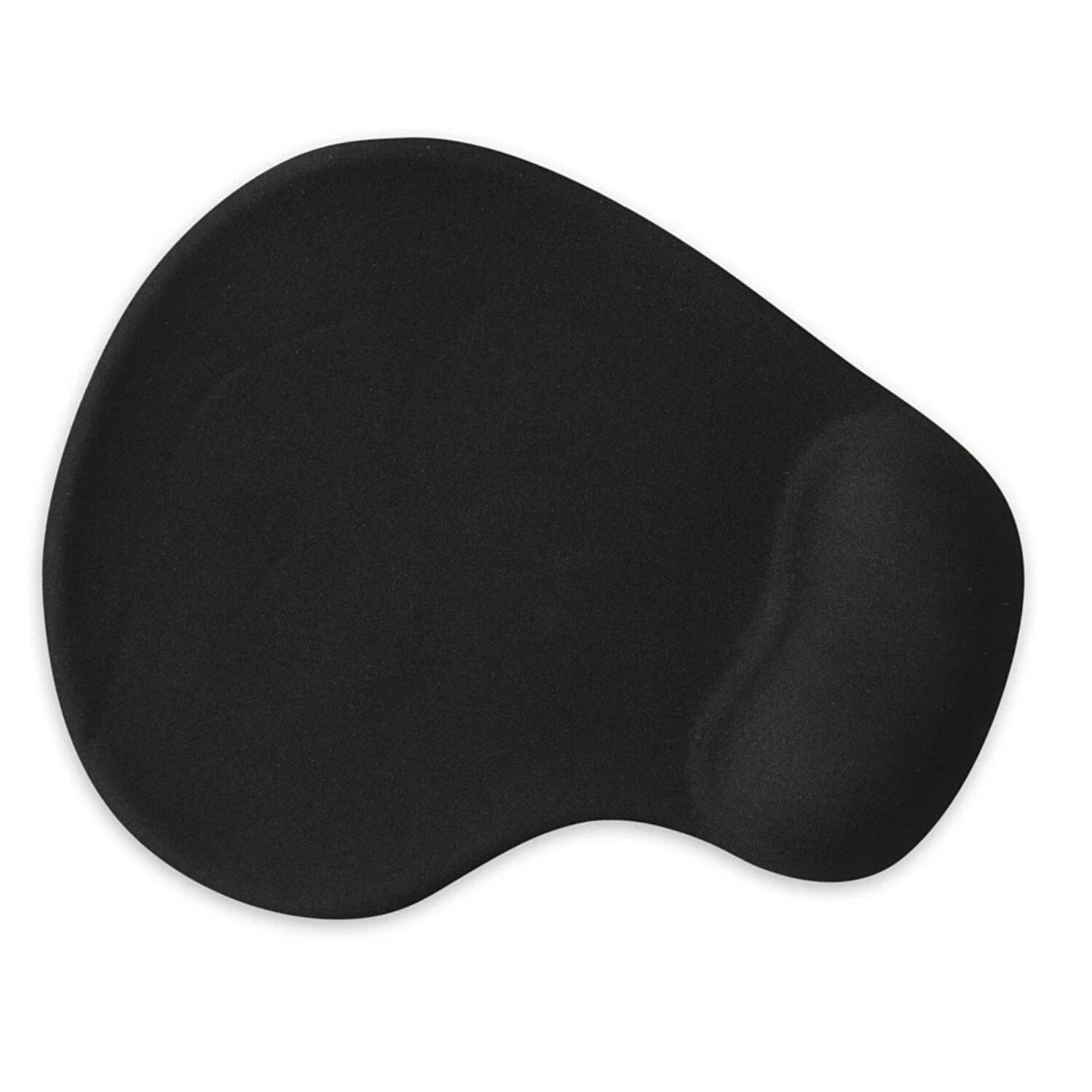 Angle. Stock Preferred - Non-Slip Wrist Comfort Mouse Pad with Wrist Rest - Black.