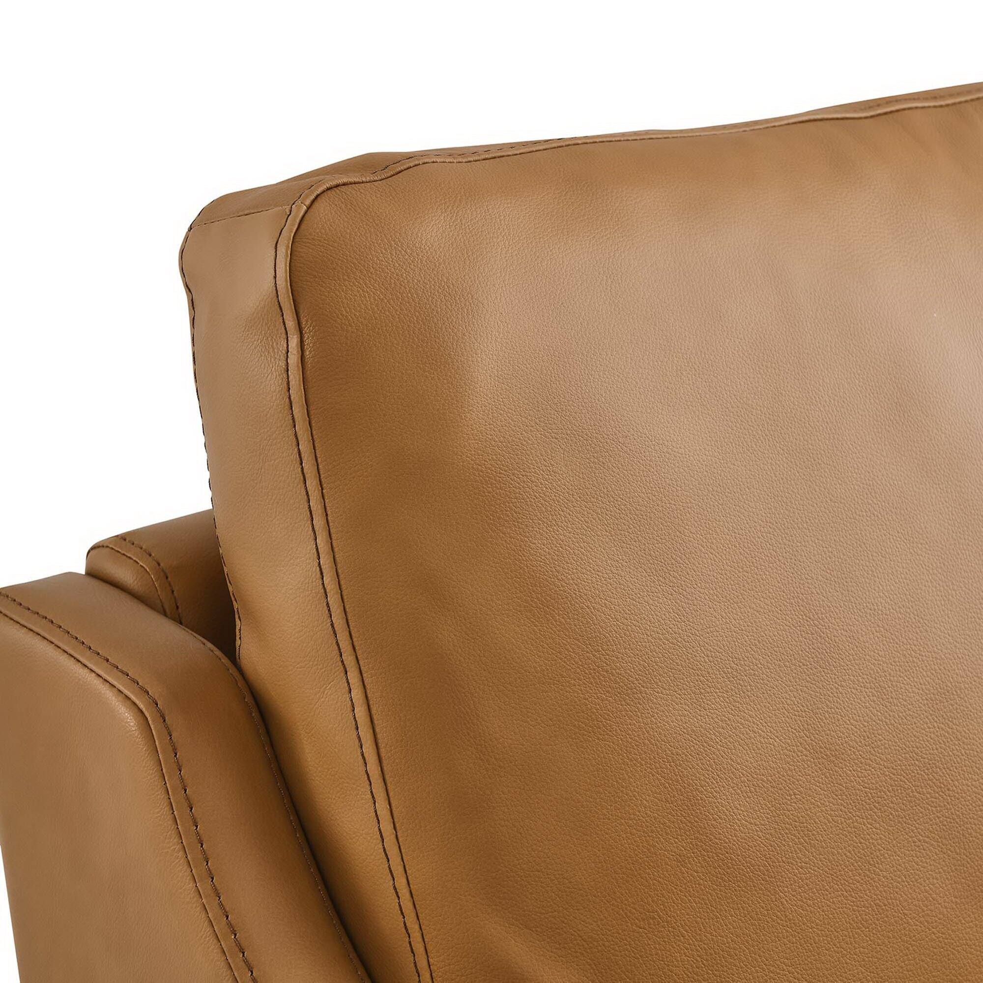 Alt View 2. Modway - Corland Leather Armchair by Modway - Brown.