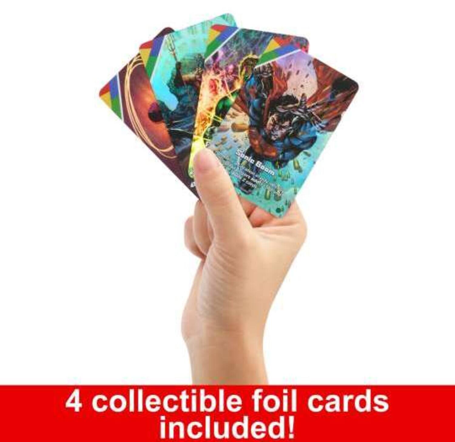 4 collectible foil cards included!
