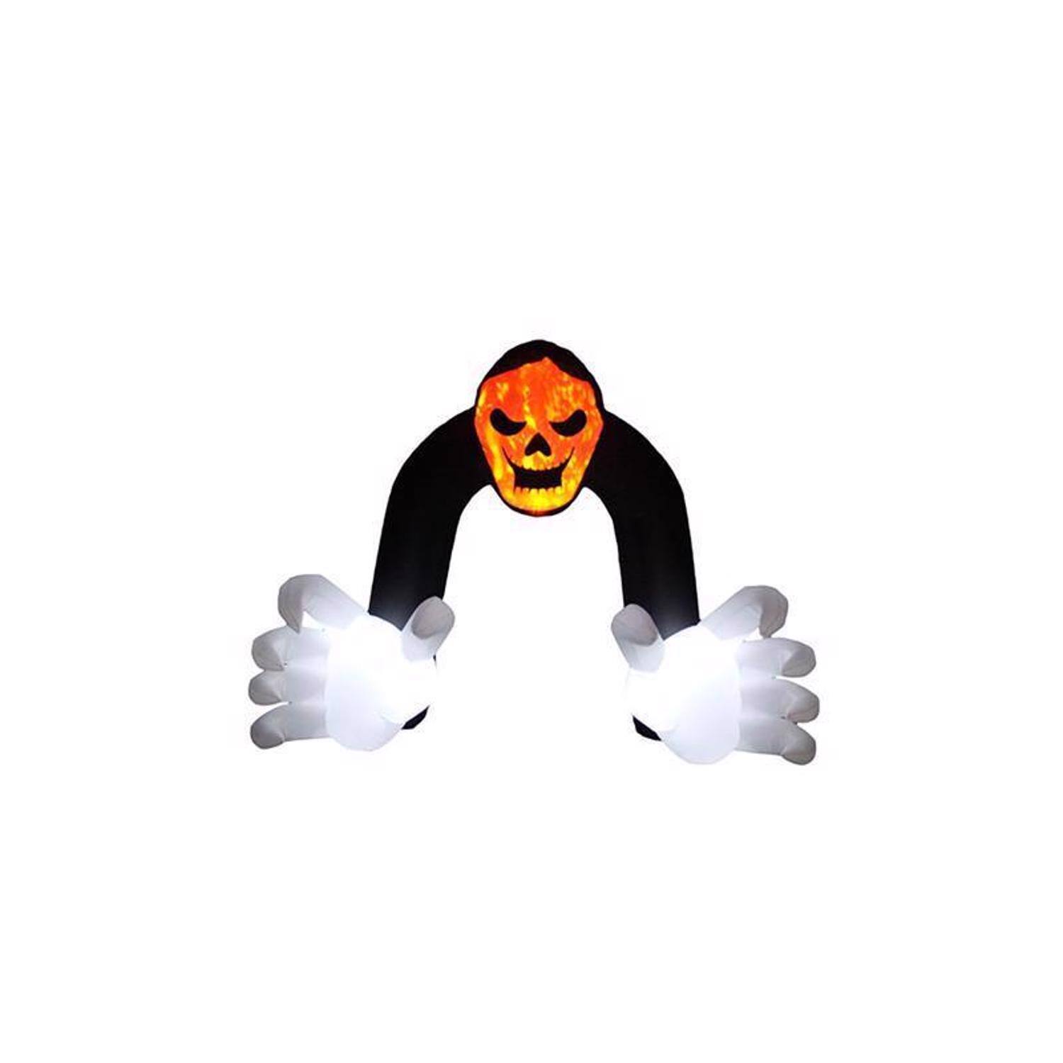A Holiday Company 13 ft. Prelit Reaper Archway Inflatable Multicolored ...