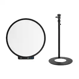 Amaran - Verge Max 22" 60W Bi-Color Circular LED Light Panel, Charcoal, with Base Stand