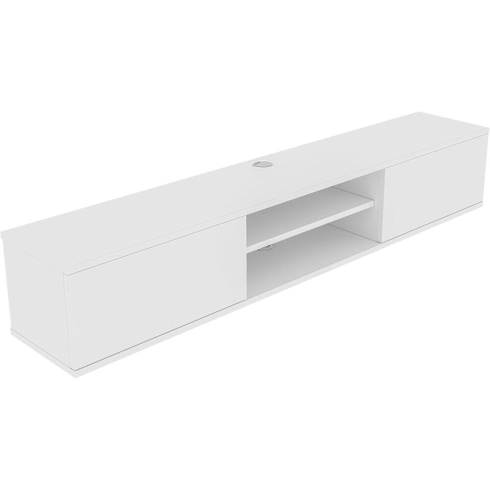 Alt View 1. Atelier Mobili - Floating TV Stand for 75 Inch TVs, Modern Entertainment Center - Brown.