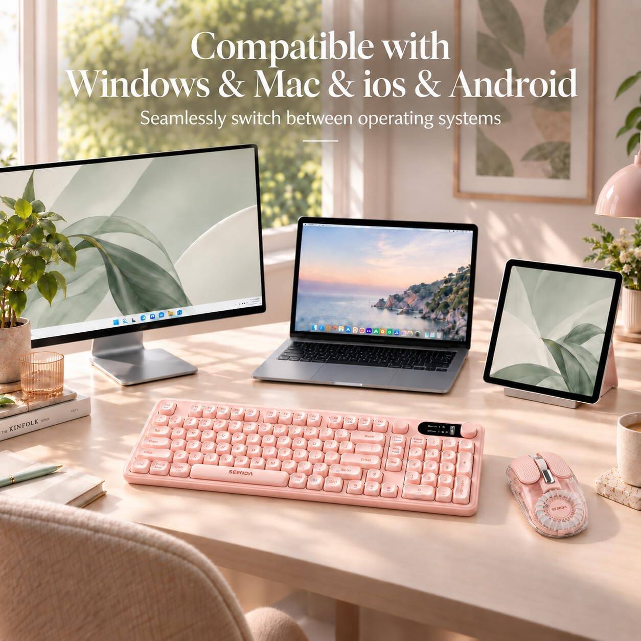 Compatible with Windows & Mac & iOS & Android  
Seamlessly switch between operating systems