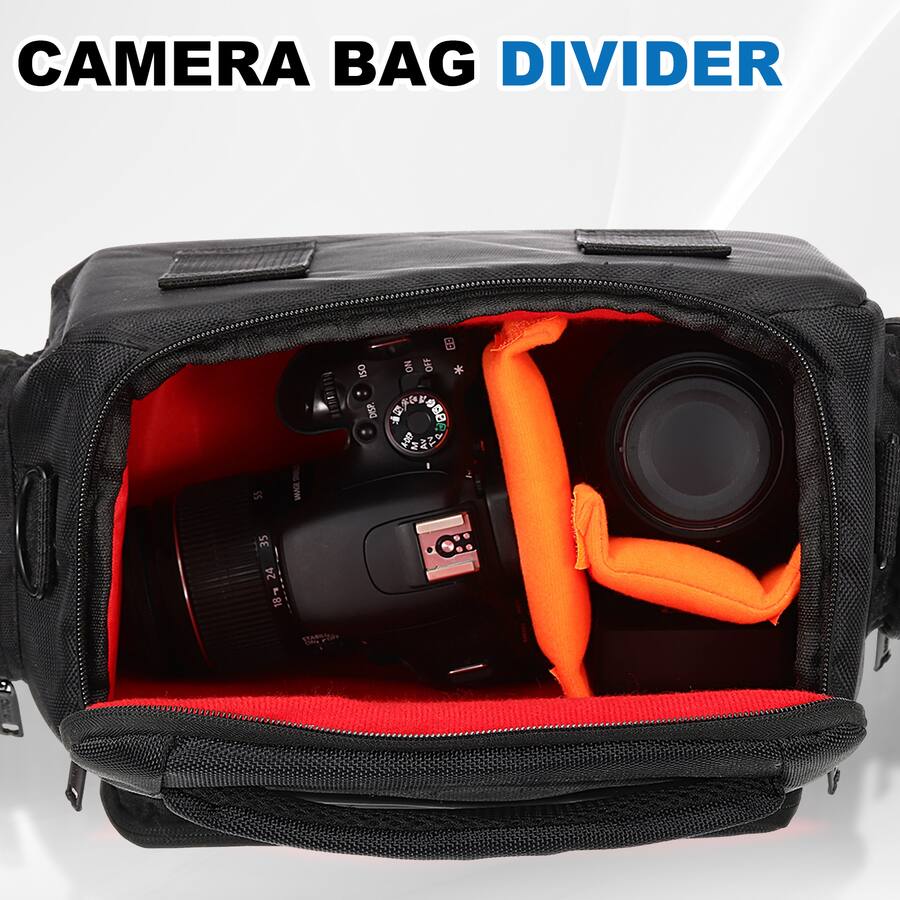 Divided Camera Case Unique Bargains 2pcs Camera Bag Divider, 5.71x5.91x0.79in, Shockproof ...