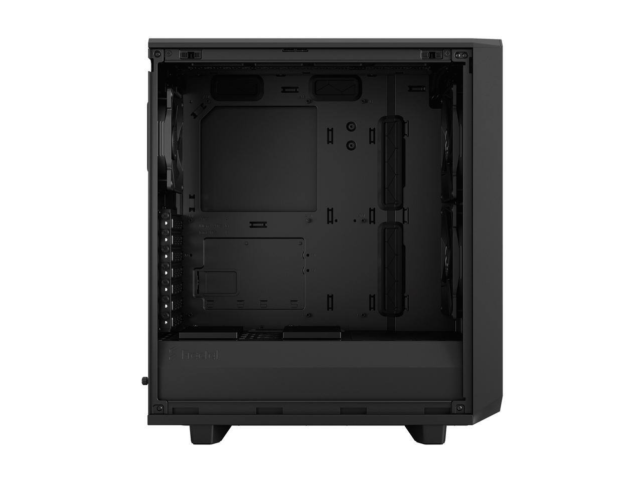 Alt View 10. Fractal Design - Fractal Design Meshify 2 Compact Black TG Light Tint - Mid-tower - Black - Tempered Glass, Steel, Mesh - 6 x Bay - 0 - Black.