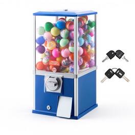 VEVOR - Gumball Machine, 21 inch Height Candy Vending Machine Dispenser, 25-Cent Vending Machines for Shopping Malls - Blue