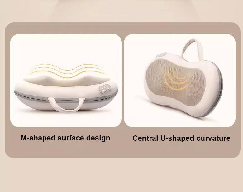 M-shaped surface design  
Central U-shaped curvature