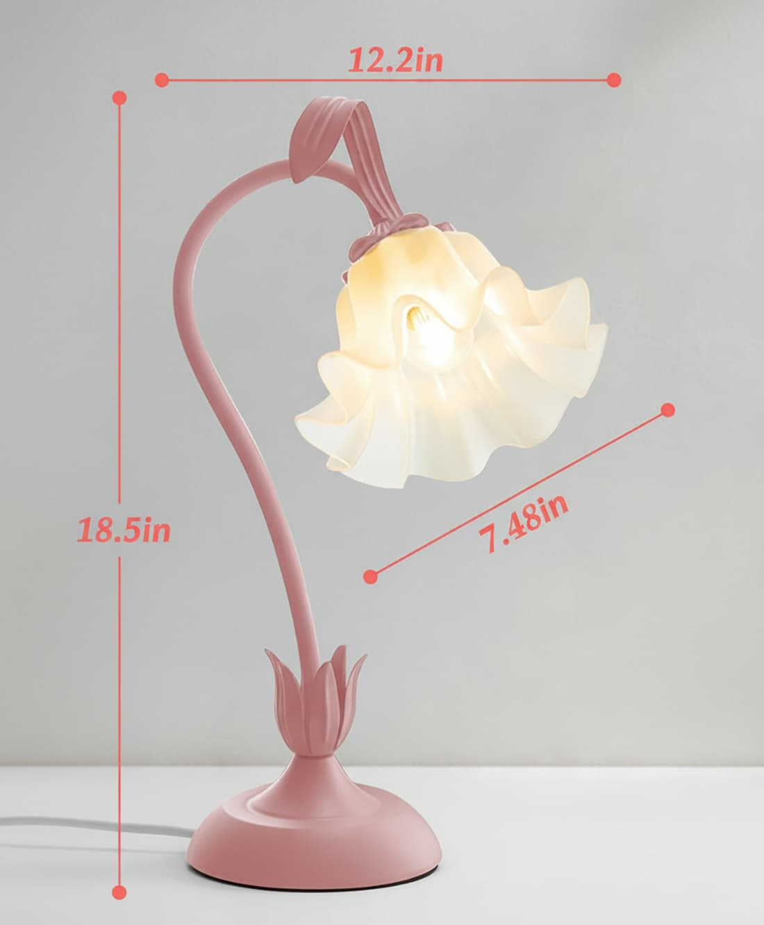 12.2 in  
18.5 in  
7.48 in