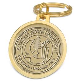 Jardine - Sonoma State Seawolves Split-Wire Key Ring - Gold