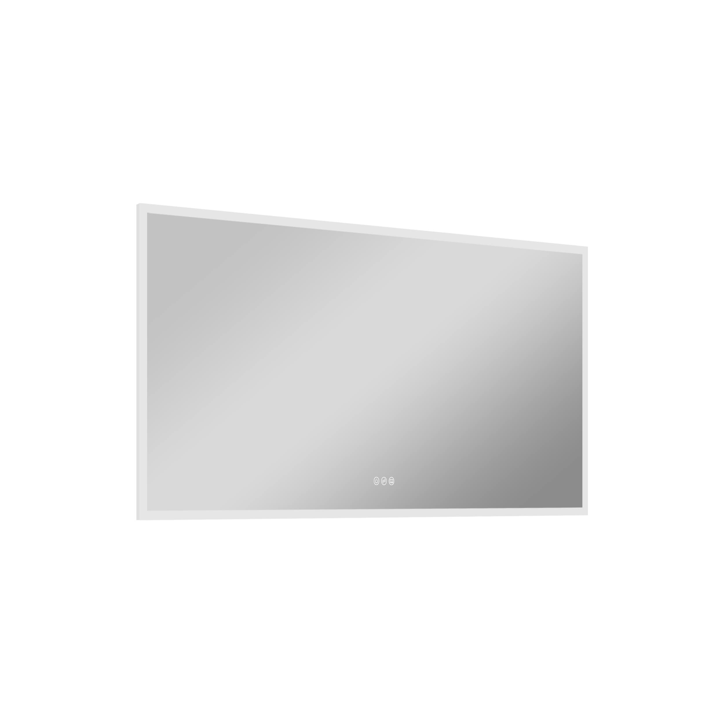 Alt View 9. WELLFOR - 60 inx28 in Frameless Bathroom Mirror with LED Lights & Anti-Fog, Wall-Mounted Bathroom  Vanity Mirrors with Dimmable - Chrome.