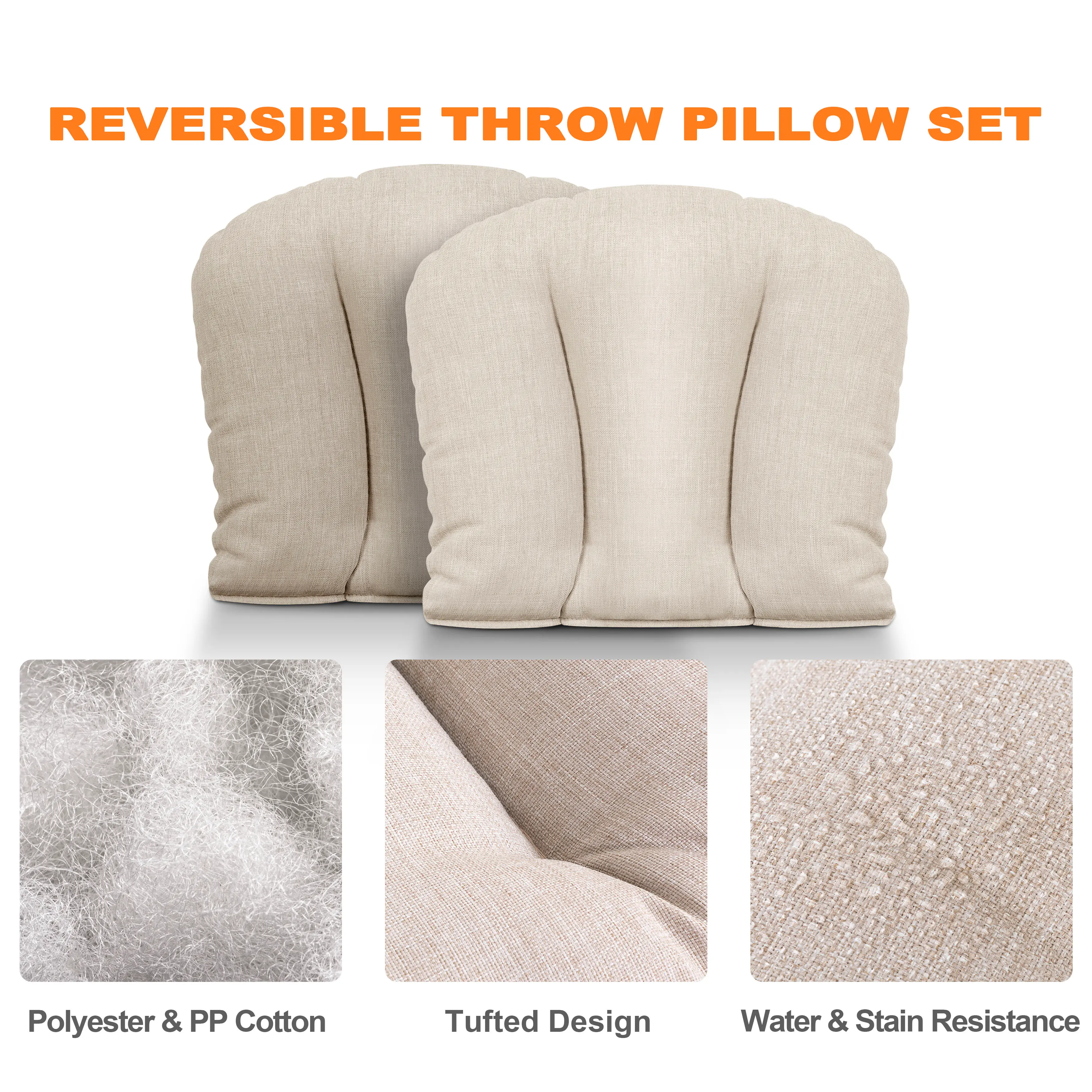REVERSIBLE THROW PILLOW SET

Polyester & PP Cotton
Tufted Design
Water & Stain Resistance