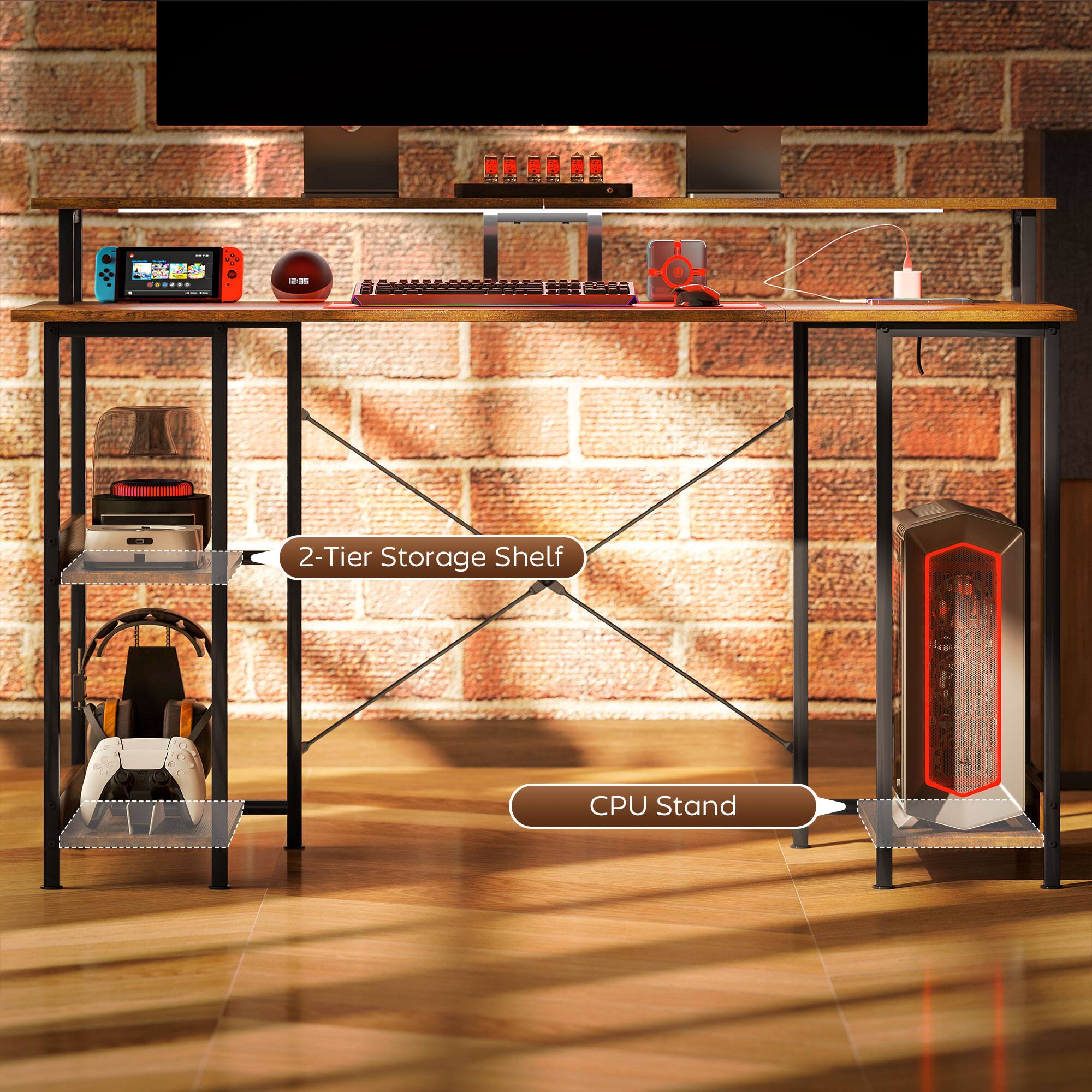 MALA - 2-Tier Storage Shelf - CPU Stand