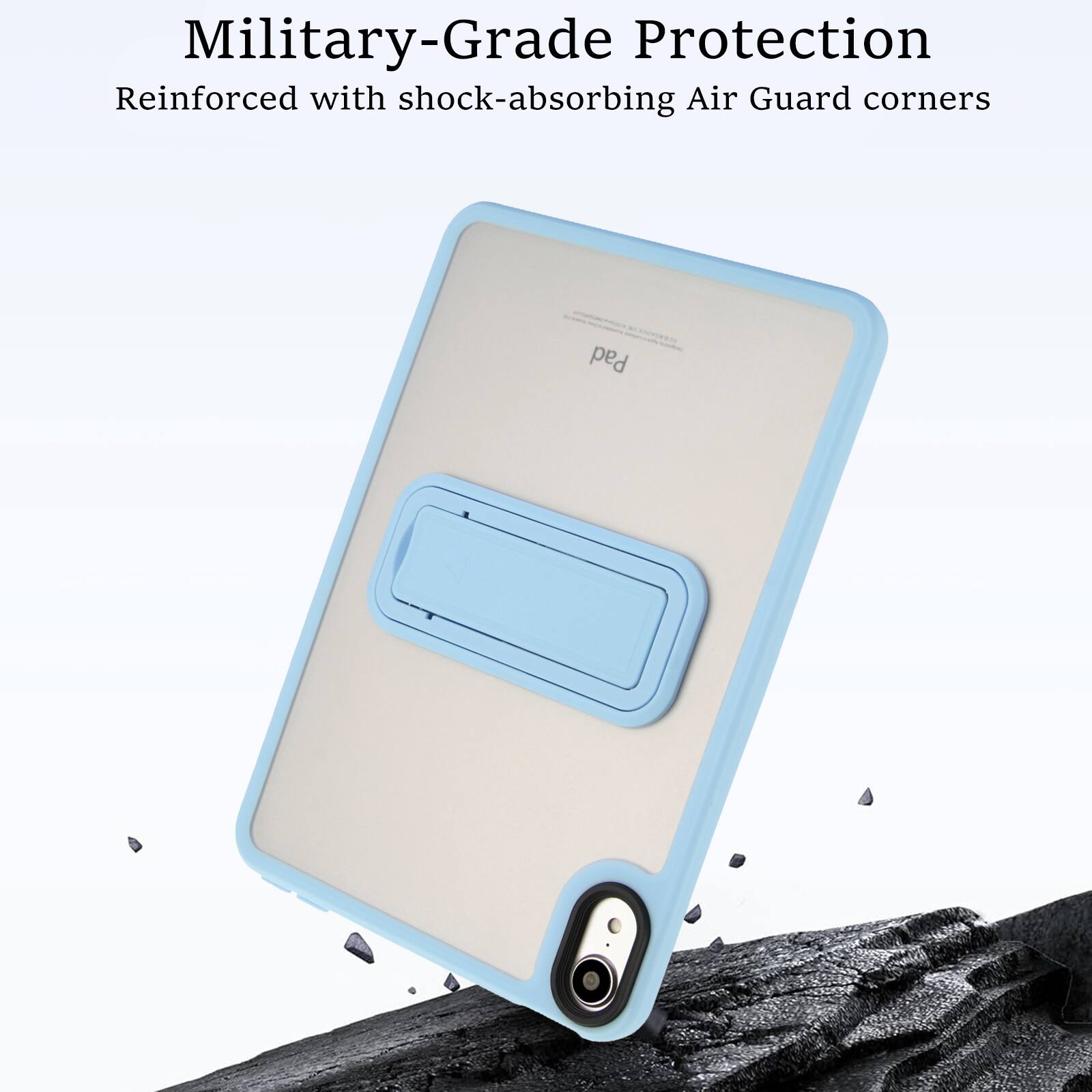 Military-Grade Protection  
Reinforced with shock-absorbing Air Guard corners