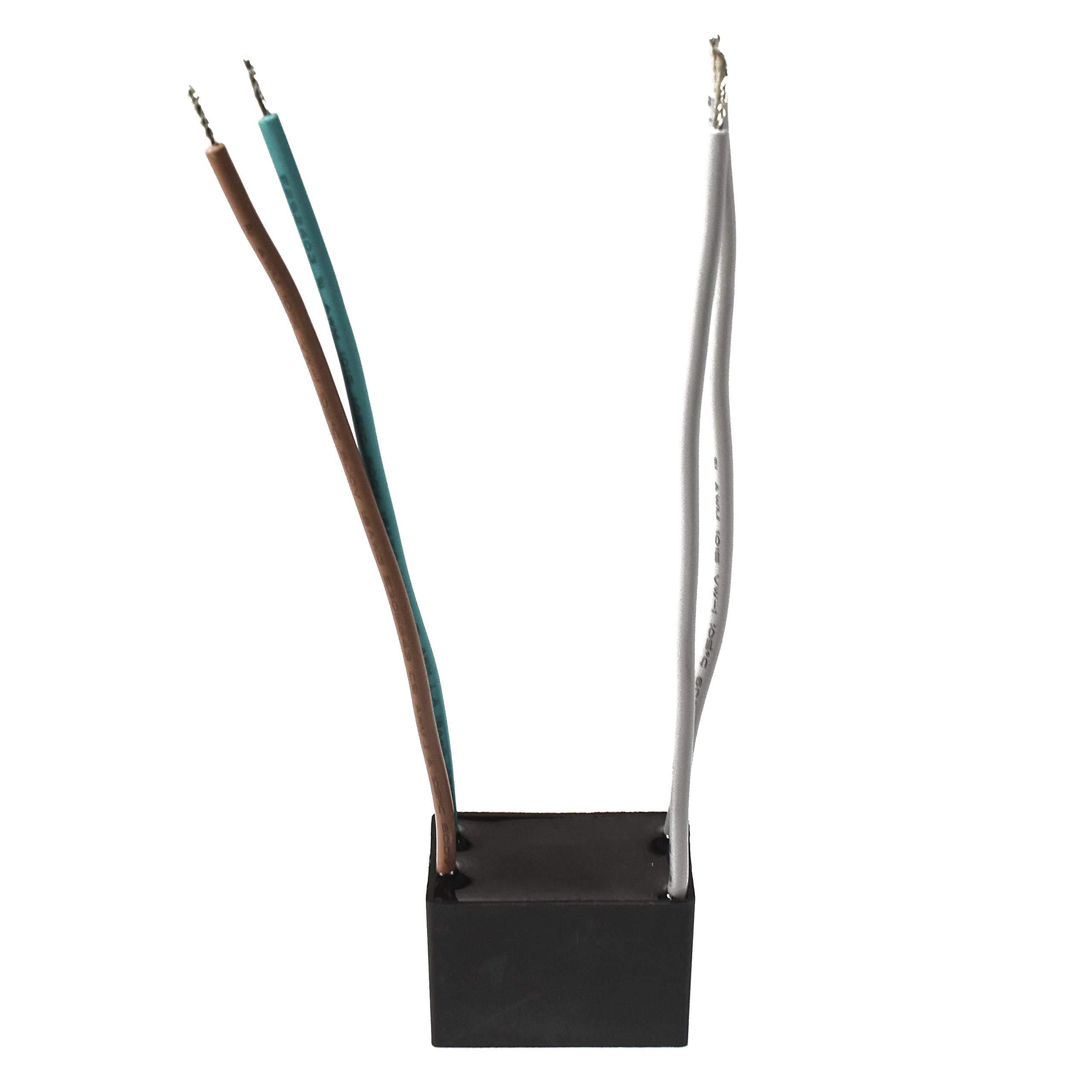 Alt View 3. HQRP - Ceiling Fan Motor Capacitor CBB61 5 uF + 5 uF 4-Wire 250 V AC Replacement for Hunter.