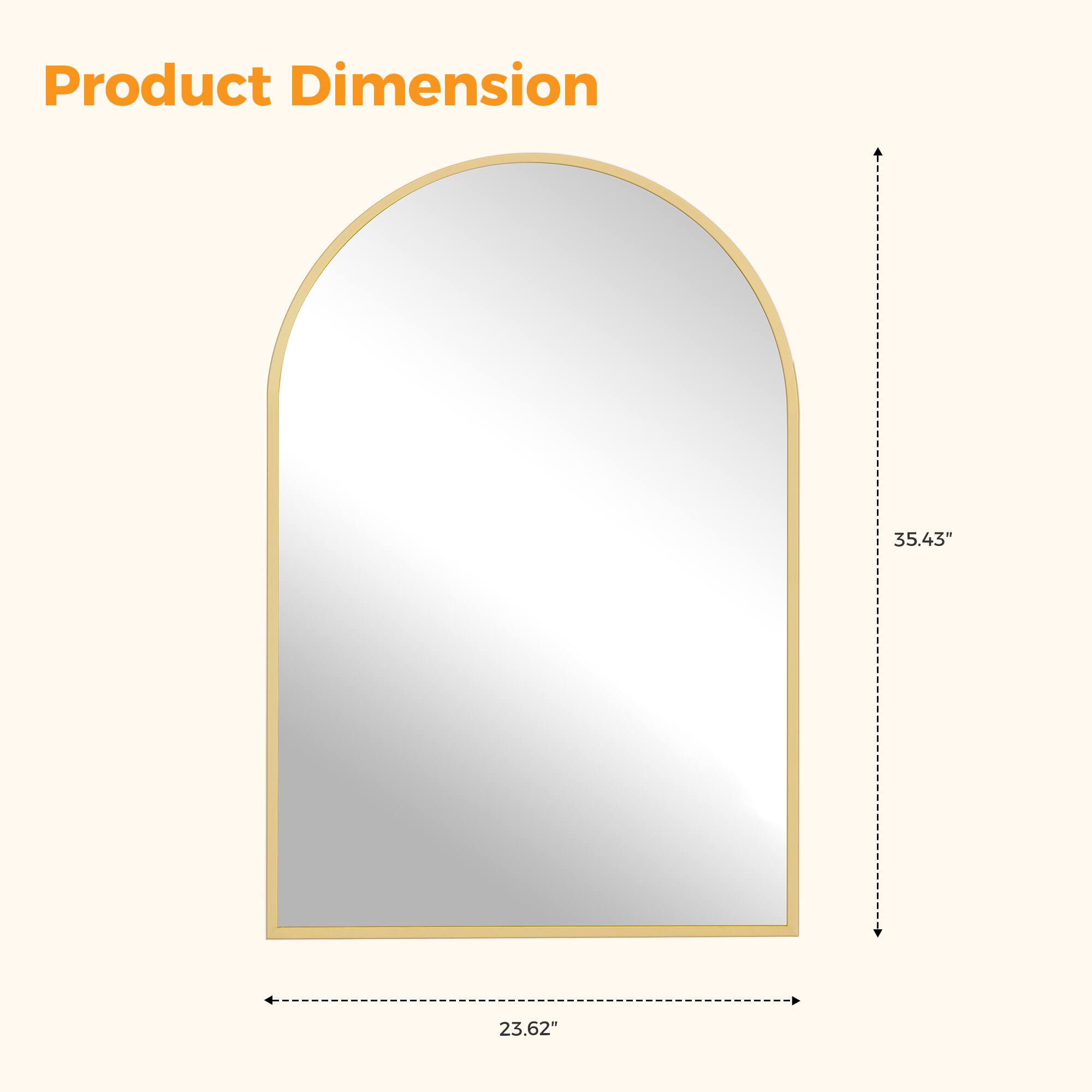 Product Dimension  
35.43"  
23.62"