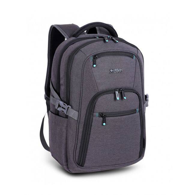 Front. Urban Factory - Urban Factory HEAVEE Carrying Case (Backpack) for 10.5" to 15.6" Notebook, Tablet - Dark Gray - Water Proof, Shock - Dark Gray.