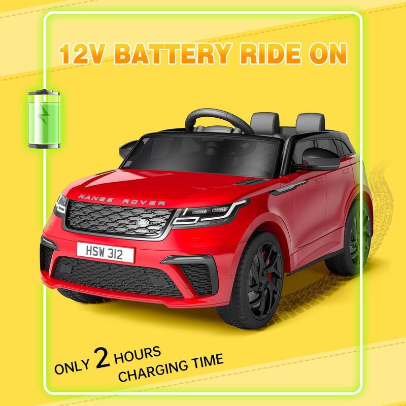 GARVEE 12V Kids Electric Ride on Car with Remote Control, Licensed Land ...