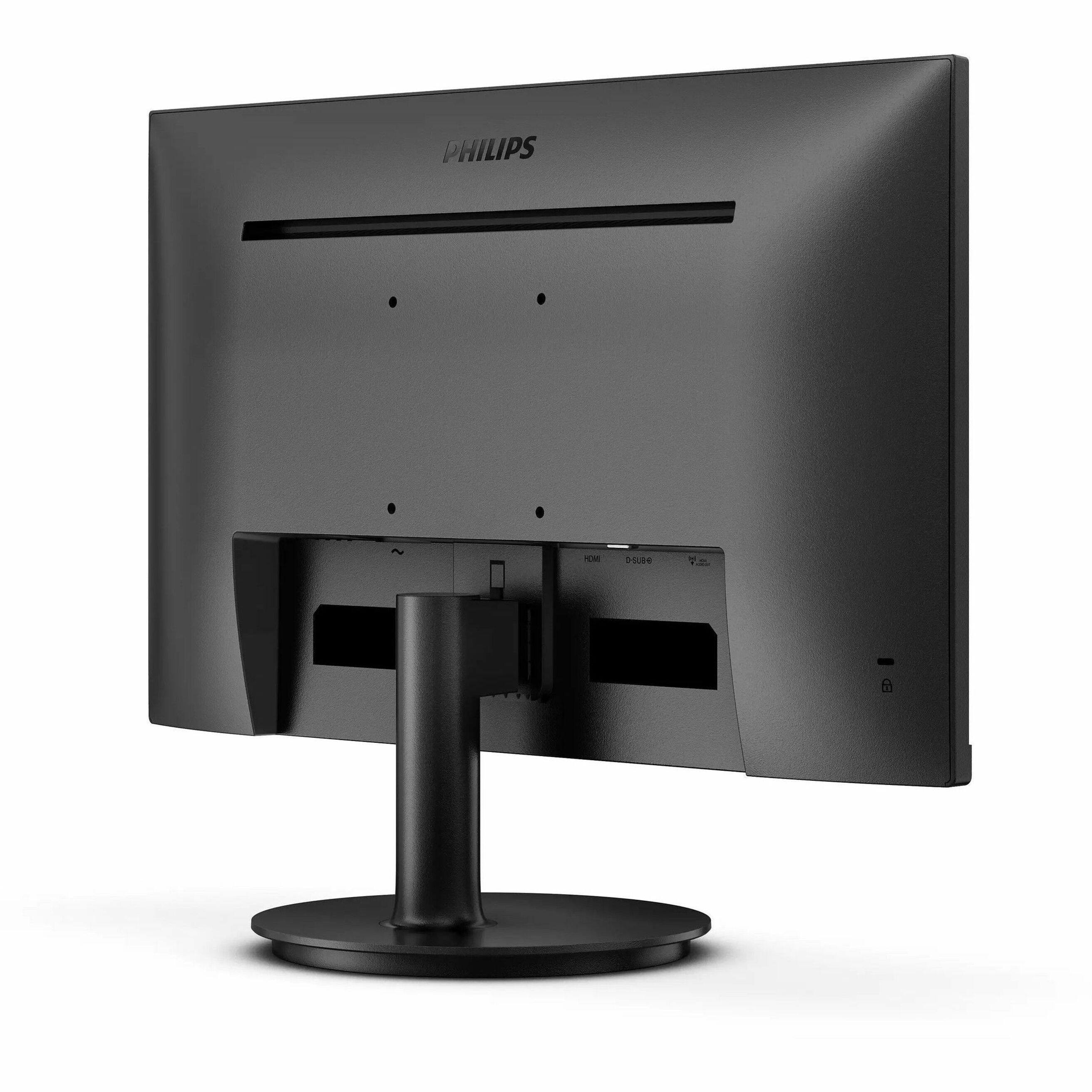 Alt View 16. Philips - V-line 23.8" VA LED FHD 100Hz Monitor (VGA, HDMI) - Textured Black.