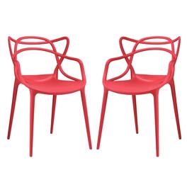 Entangled Dining Set Set of 2 by Modway - Red
