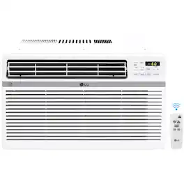 LG - 1,000 Sq. Ft. 18,000 BTU 230V Smart Window Air Conditioner - White