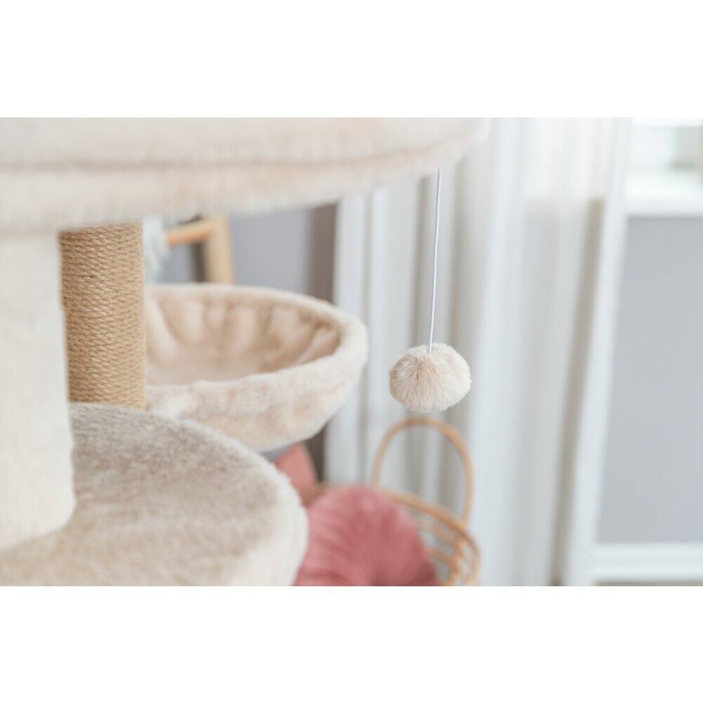 Alt View 4. TRIXIE - Anna Jute Cat Tree Scratching Posts Condos Hammocks Perches Cat Toy - Beige.