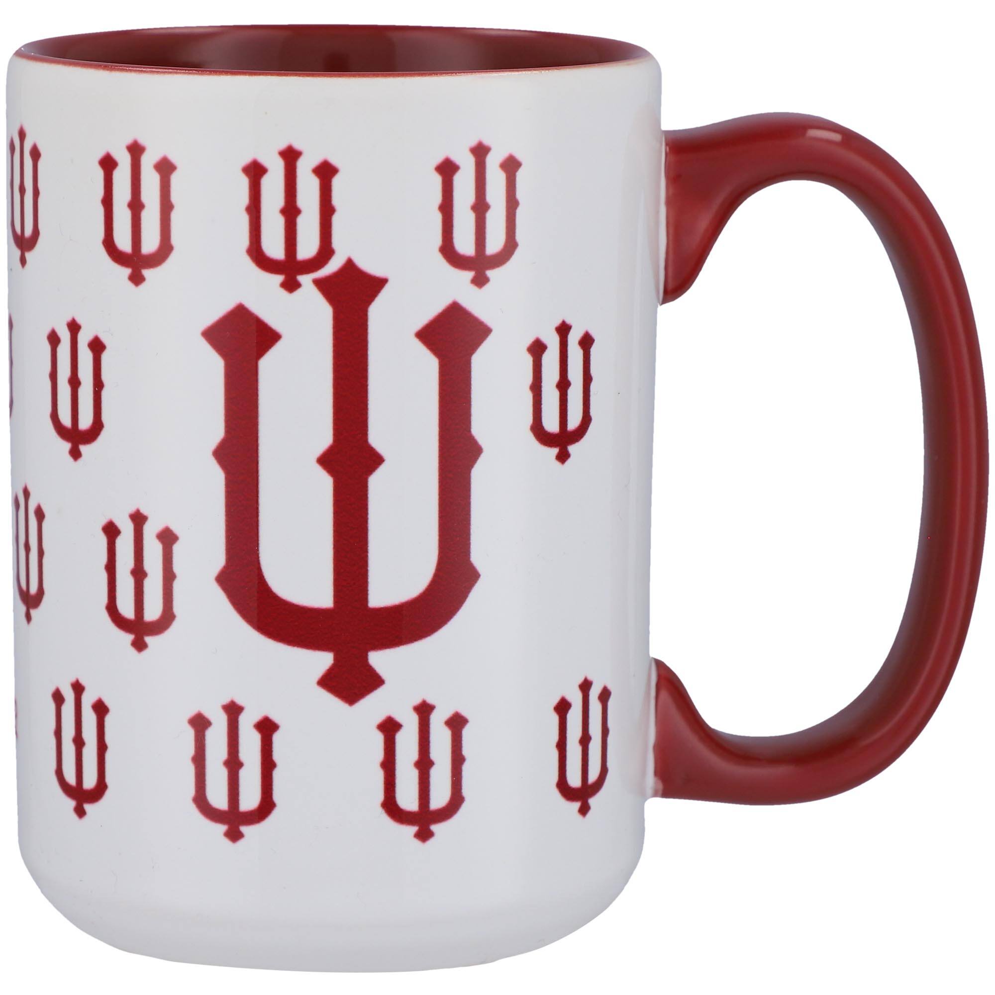 Alt View 1. Indigo Falls - Indiana Hoosiers 15oz. Vintage Repeat Java Mug - Multicolor.