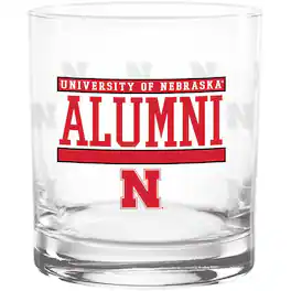 Indigo Falls - Nebraska Huskers 14oz. Repeat Alumni Rocks Glass - Multicolor
