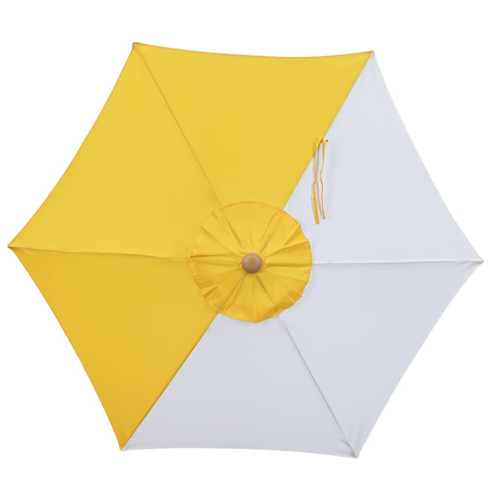 Left. Ainfox - Ainfox 7.5ft Colored Summer Straight Patio Umbrella - Yellow.