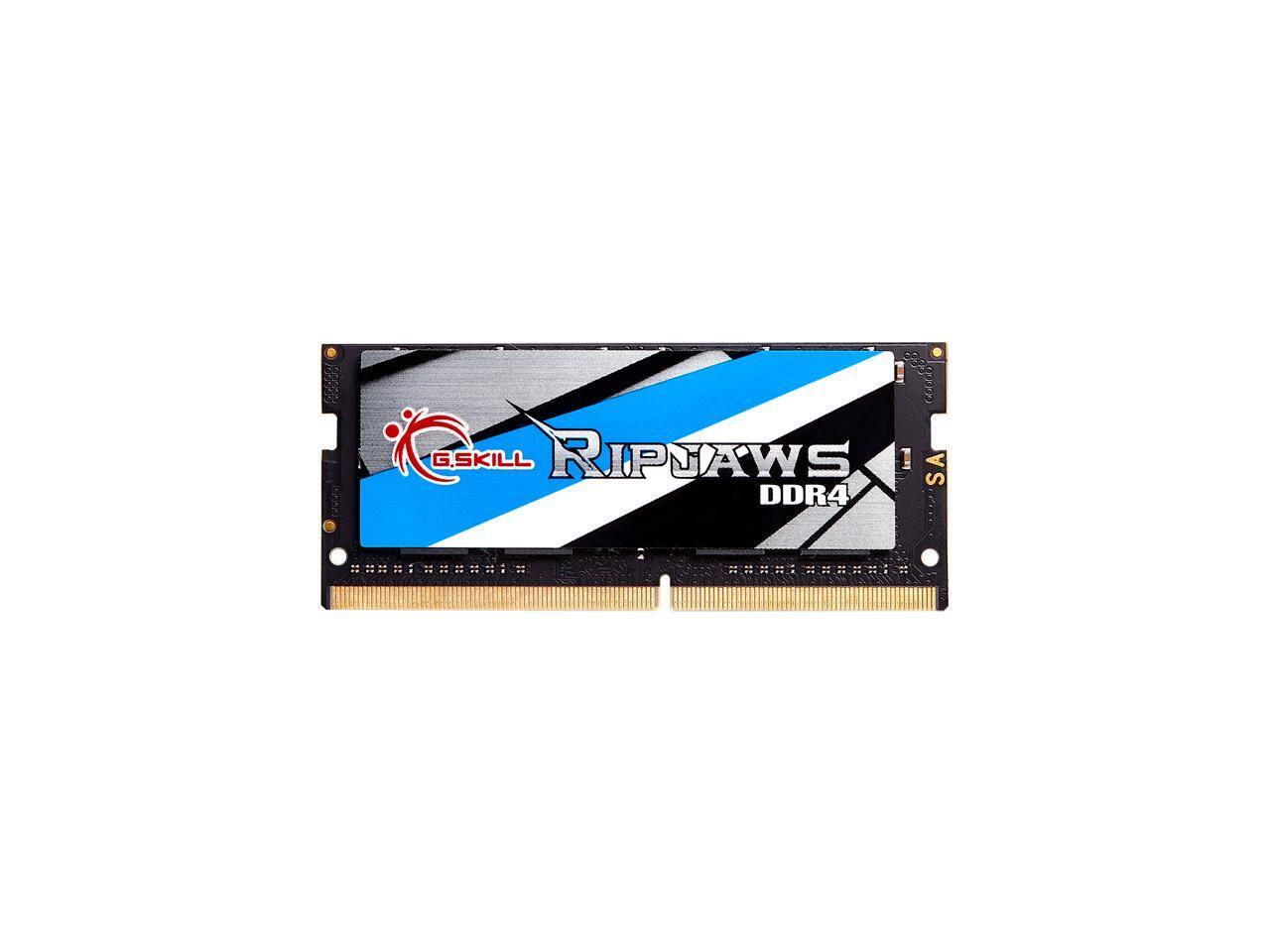 G.SKILL - Ripjaws Series 16GB 260-Pin DDR4 SO-DIMM DDR4 3200 (PC4 25600) Laptop Memory Model F4-3200C22S-16GRS
