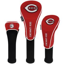 Team Effort - Cincinnati Reds Driver Fairway Hybrid Set of Three Headcovers - Multicolor