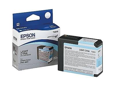 EPSON  
EXCEED YOUR VISION  

LIGHT CYAN  
INK CARTRIDGE  
T5805  

For EPSON Stylus PRO 3800  

80