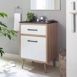 Maverick Bathroom Vanity Basin Included by Modway - Black Oak