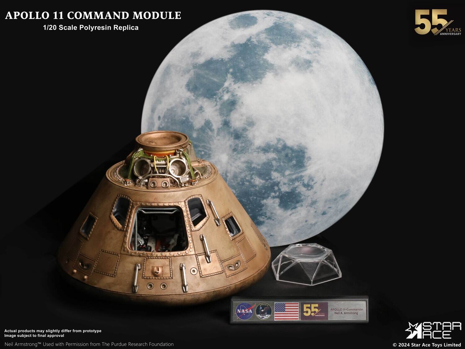 PopMarket Apollo 11 Deluxe Edition Command Module Polyresin Statue ...