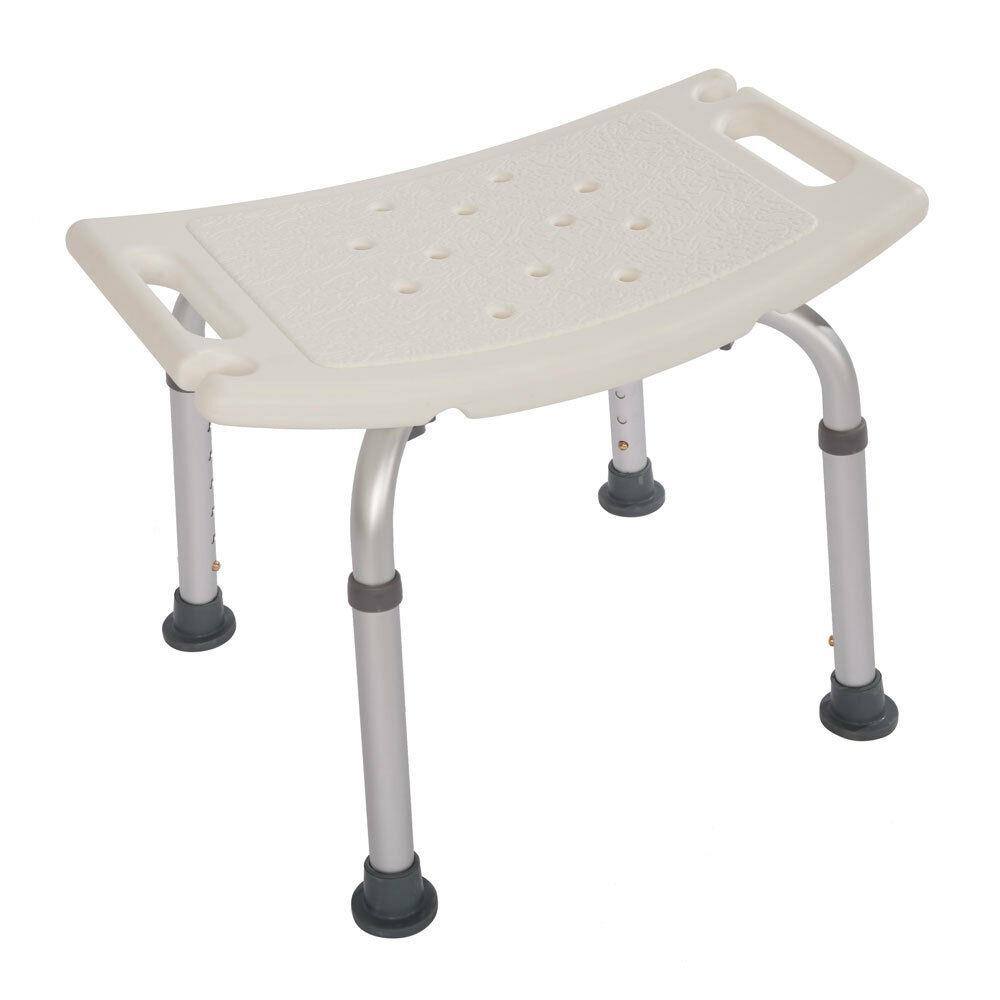 Angle. Winado - 7-Level Adjustable Bathtub Bench & Shower Chair with Anti-Skid Feet, 300lbs Capacity, Tool-Free Installation for Elderly - White.