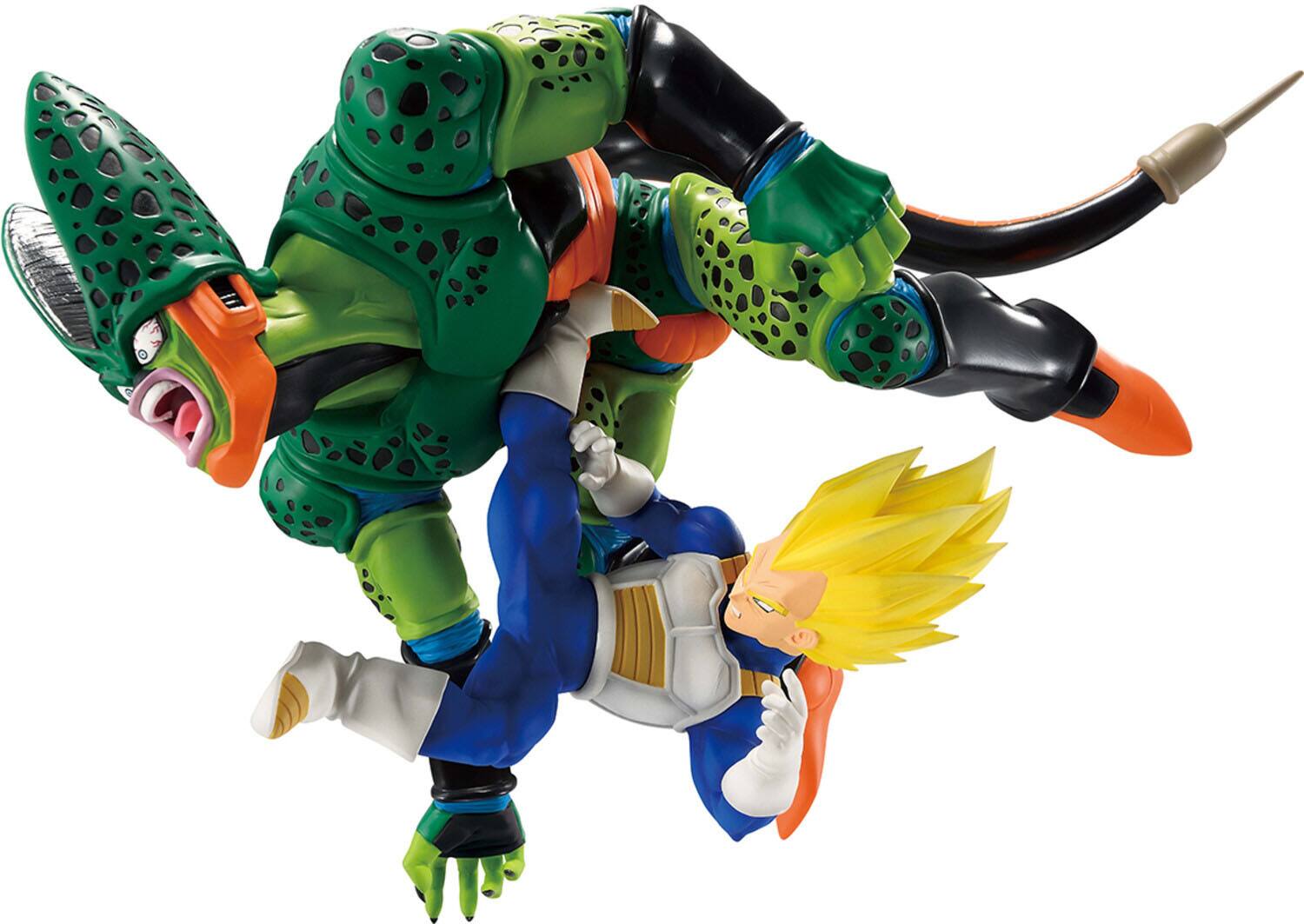 Alt View 3. Bandai - Ichibansho - Dragon Ball Z - Revible Moment - Vegeta vs Cell (Dragon History II) Figure.