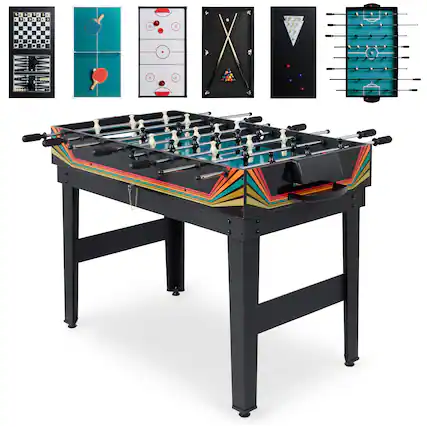 Front. Best Choice Products - Best Choice Products 2x4ft 10-in-1 Combo Game Table Set w/ Hockey, Foosball, Pool, Shuffleboard, Ping Pong - Arcade - Arcade.