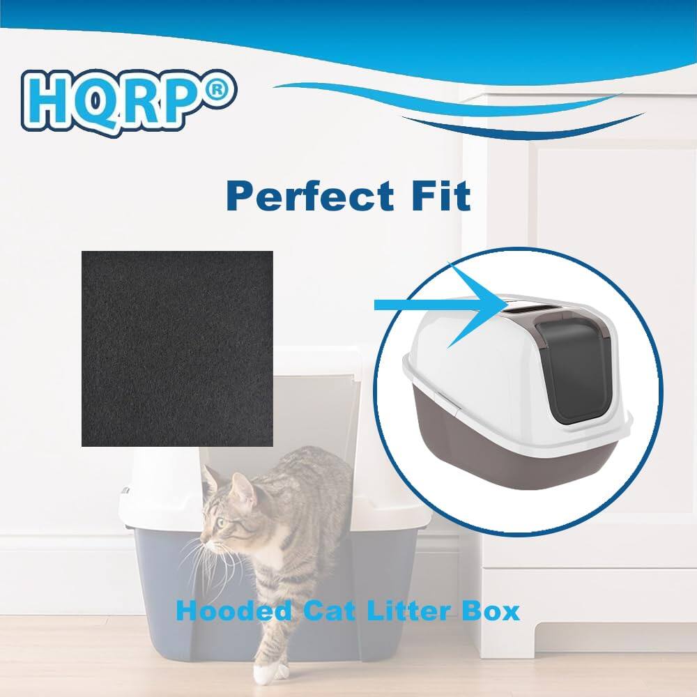 HQRP® Perfect Fit Hooded Cat Litter Box