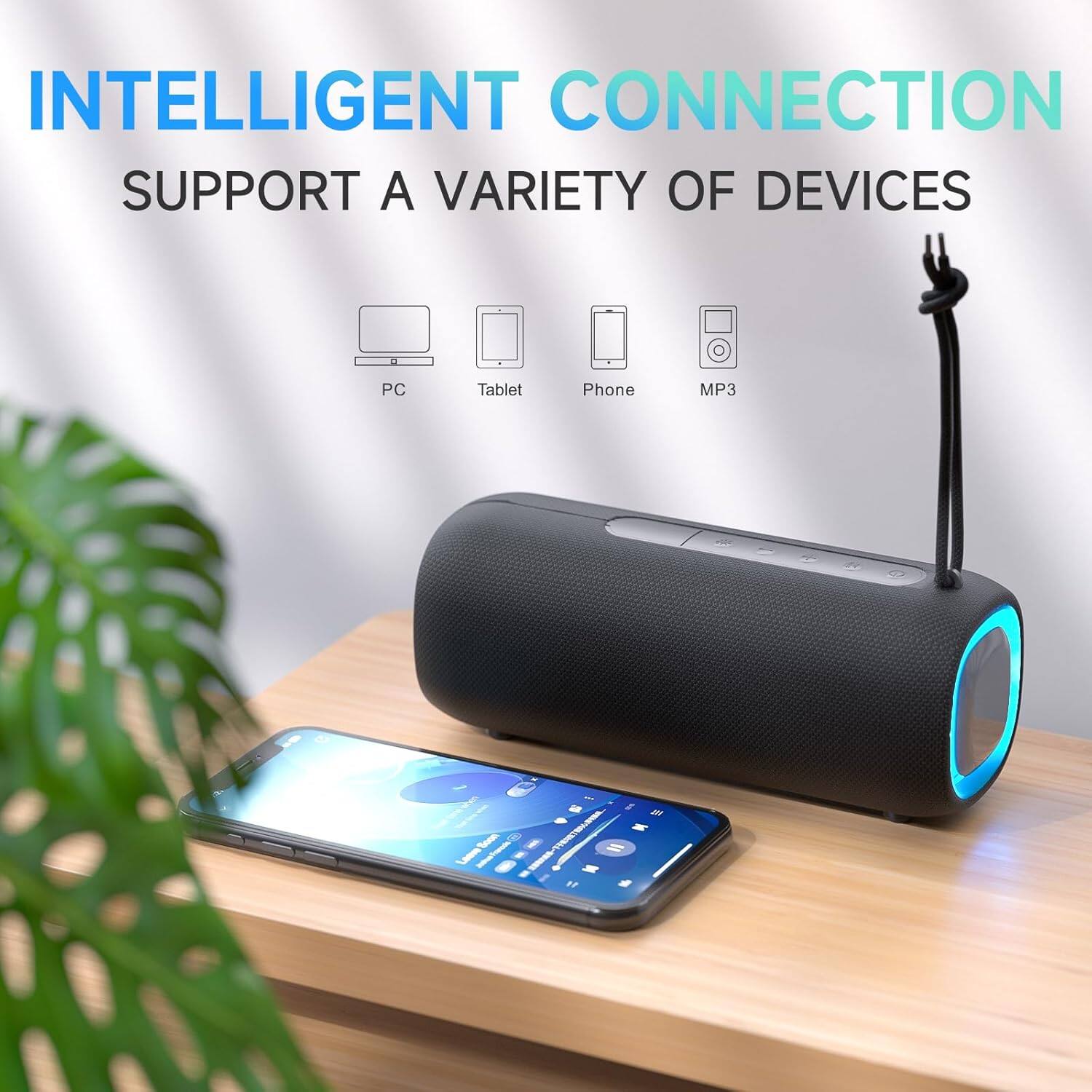 INTELLIGENT CONNECTION  
SUPPORT A VARIETY OF DEVICES  
PC Tablet Phone MP3