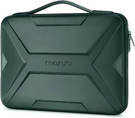 mosiso - Laptop Sleeve 15-15.6 inch Waterproof Shockproof EVA Hard Shell Laptop Case for MacBook Pro 16 HP Dell - Emerald Green